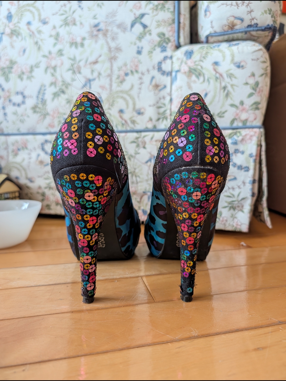 Iron Fist Sequin Pumps - Picture 2 of 9